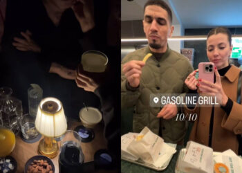 Leon Balogun and Mayara Zamboni